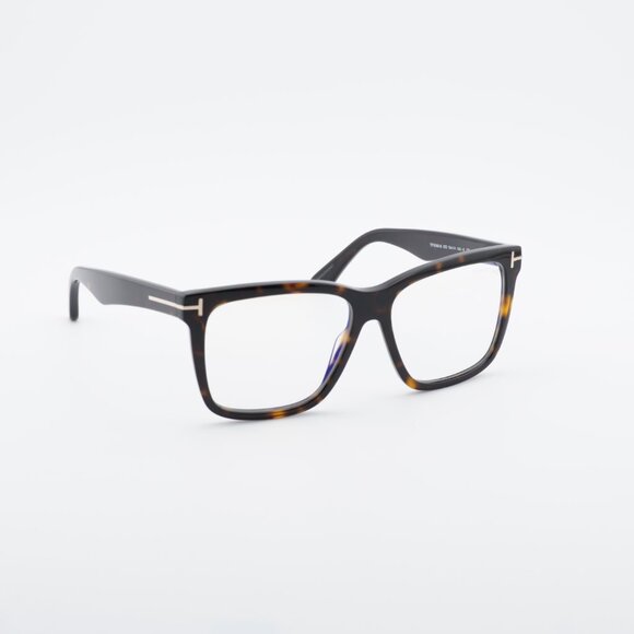 Tom Ford FT6069-B 052 Eyeglasses Havana 54mm Square Frame, Clip-On Brown main image 5